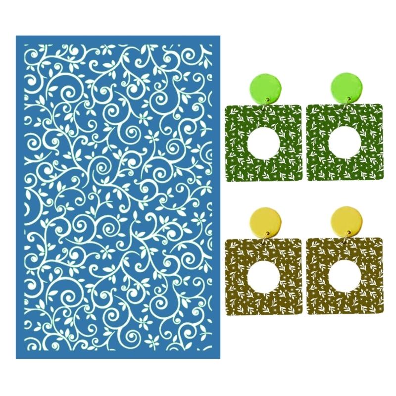 Kit fai da te per serigrafia con stencil a rete per la stampa serigrafica di gioielli, strumento per goffratura a rete riutilizzabile per pittura e decorazione.