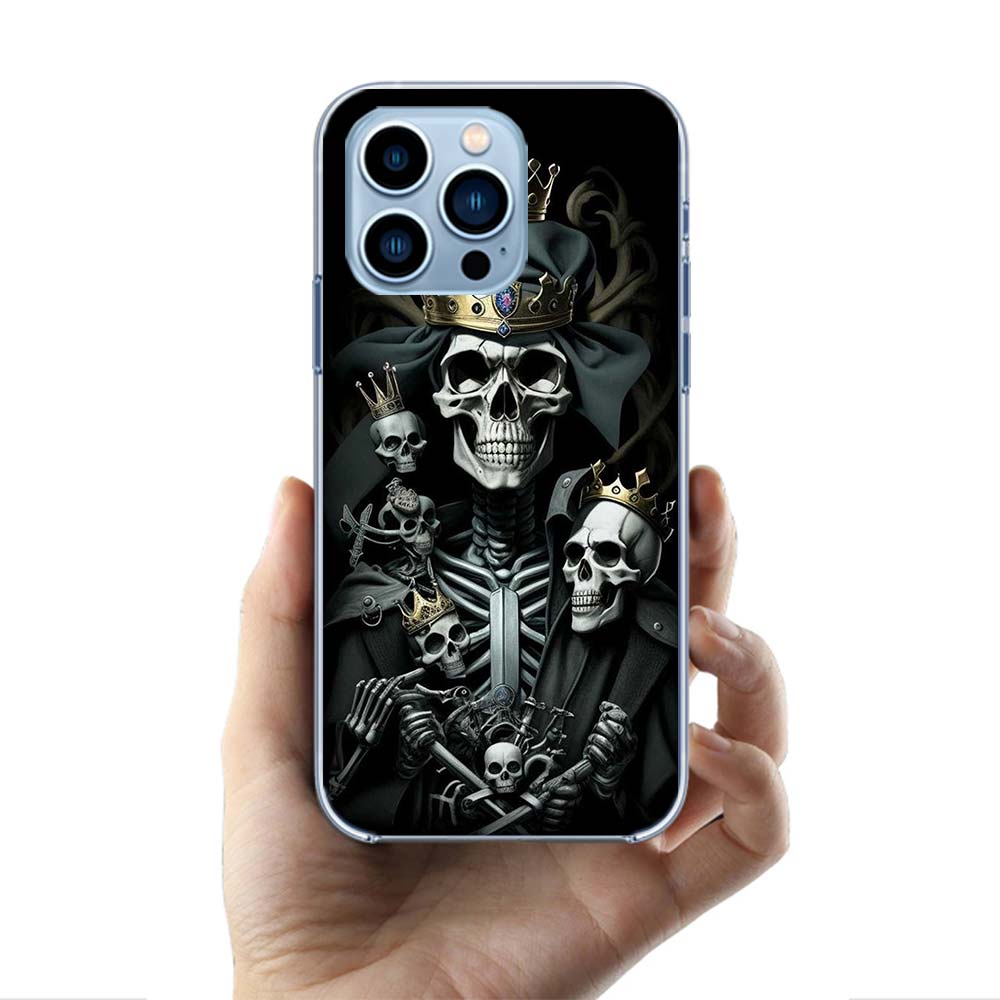Crown Skeleton Emperor Cases Phone Case For Iphone 17E 16E 17 Air 16 Pro Max 15 Pro 14 Plus 11 13 12 Mini Cover Cases Compatible