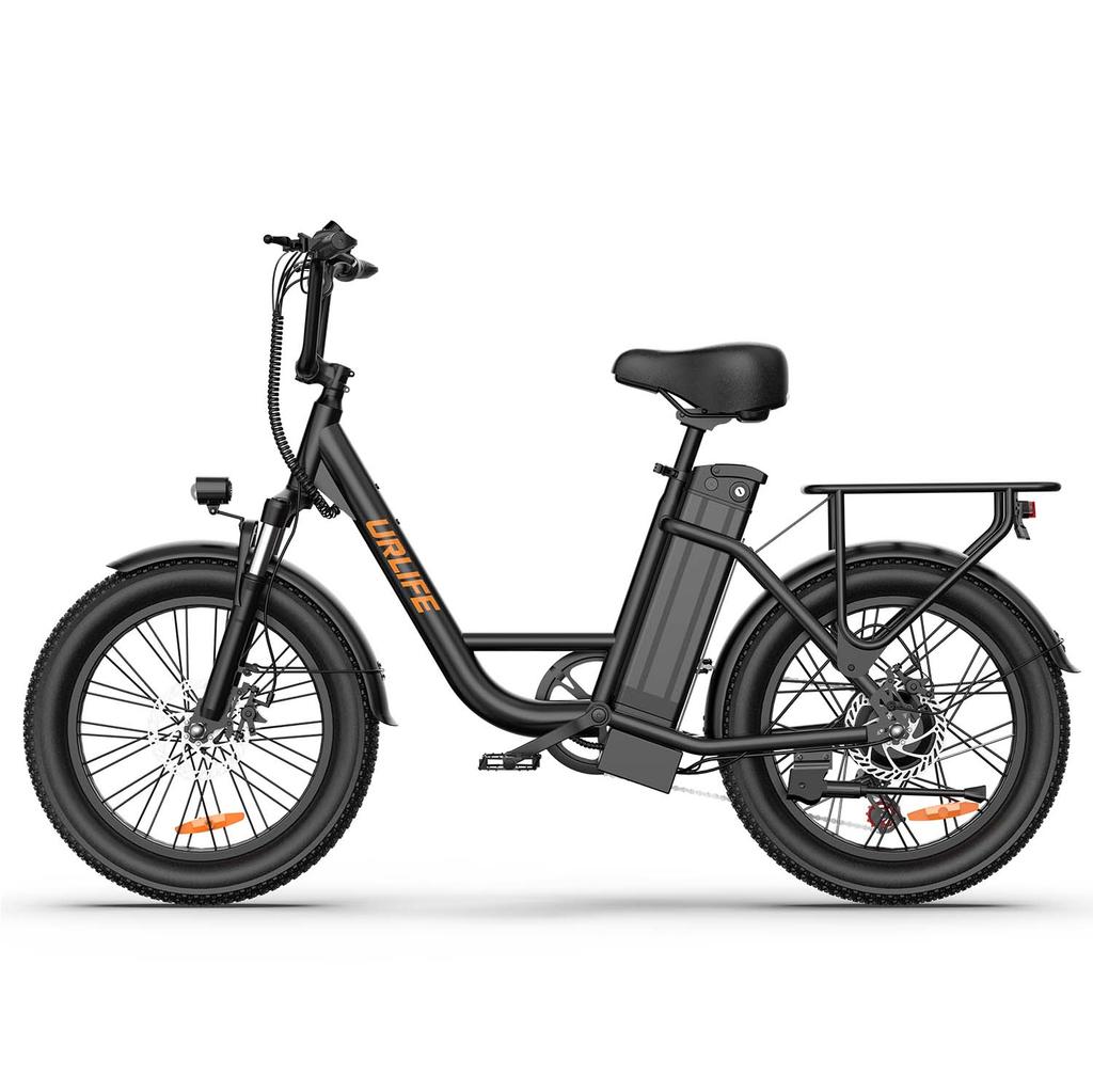 URLIFE E20 Multi Terrain Electric Bike For Adult 48V13Ah Battery 500W Motor E-Bike 20 Inch Fat Tires Urban Commuting Electric Bicycle With TowSeat