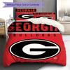 Georgia Bulldogs Pattern Bedding Set Quilt Cover Pillowcase Home Decor Gift (1 * duvet cover + 2 * pillowcase, without core)