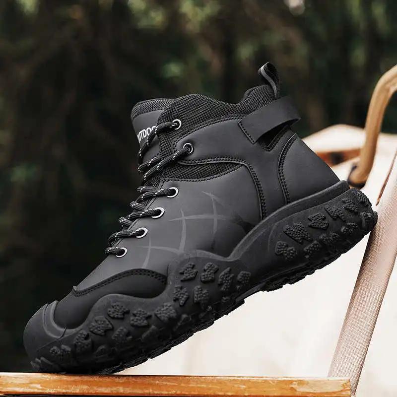 Fashion Round Toe Short Outdoor Sports Shoes For Men White Men's Sneakers Red Big Boots Exerciser Entertainment New Collection