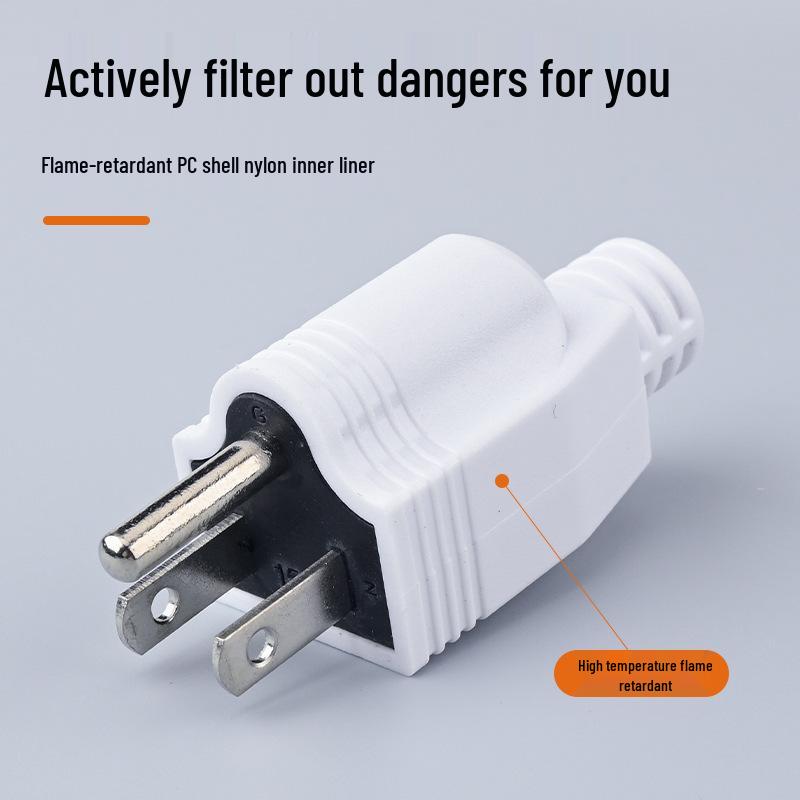 UL-Certified 15A 125V Industrial Grade US 3-Pin Detachable Standard Wiring Plug