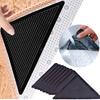 1/4/8 Stück Teppich Anti-Rutsch Aufkleber Für Fliesenboden Teppicheckenpads Wiederverwendbar Waschbar Nano Doppelklebend Fixierte Pads Mattenhalter