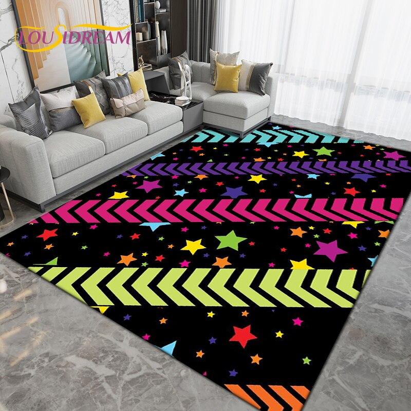 Pentagon Five-pointed Star Area Rug,Carpet Rug for Living Room Bedroom Sofa,Kitchen Bathroom Doormat Non-slip Floor Mat Gifts