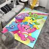 Colorful Cartoon Bears Carpet with Rainbow and Star Design Suitable for Use As an Anti-slip for Living Room Bedroom Sofas