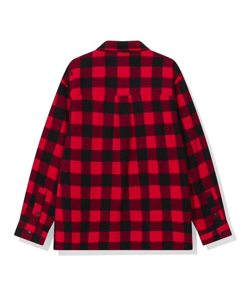 VOLCOM Snow & Surf Flannel Shirt (Red)