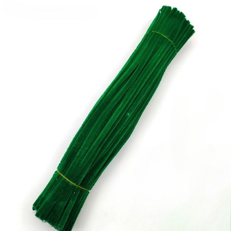500pcs Chenille Stem Pipe Kids DIY Creative Chenille Sticks Cleaners Kindergarten Educational Handmade Material Plush Strips