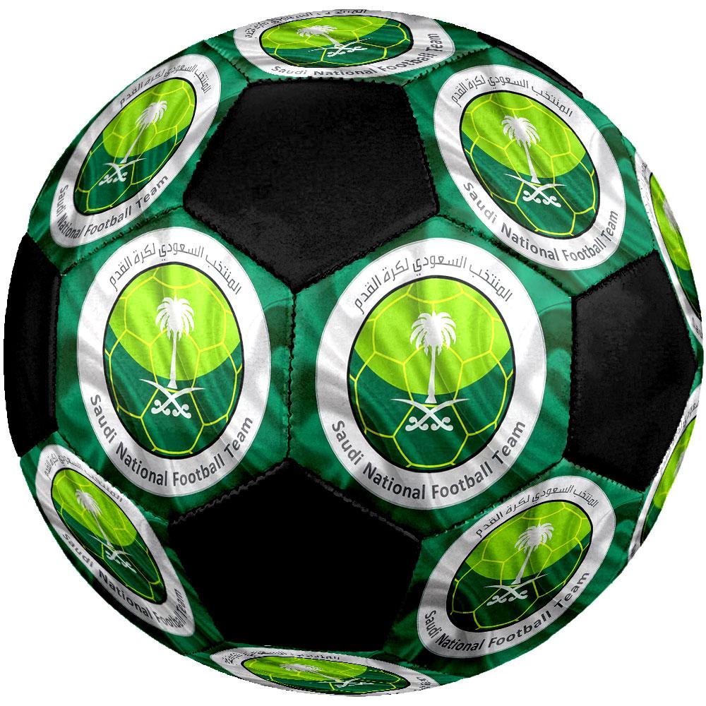 1pc Saudi Arabia National Football Team Soccer Ball Size 5 Indoor Soccer Ball Fashion Colorful Backyard Game - Great For Sports Fans Gift HE57