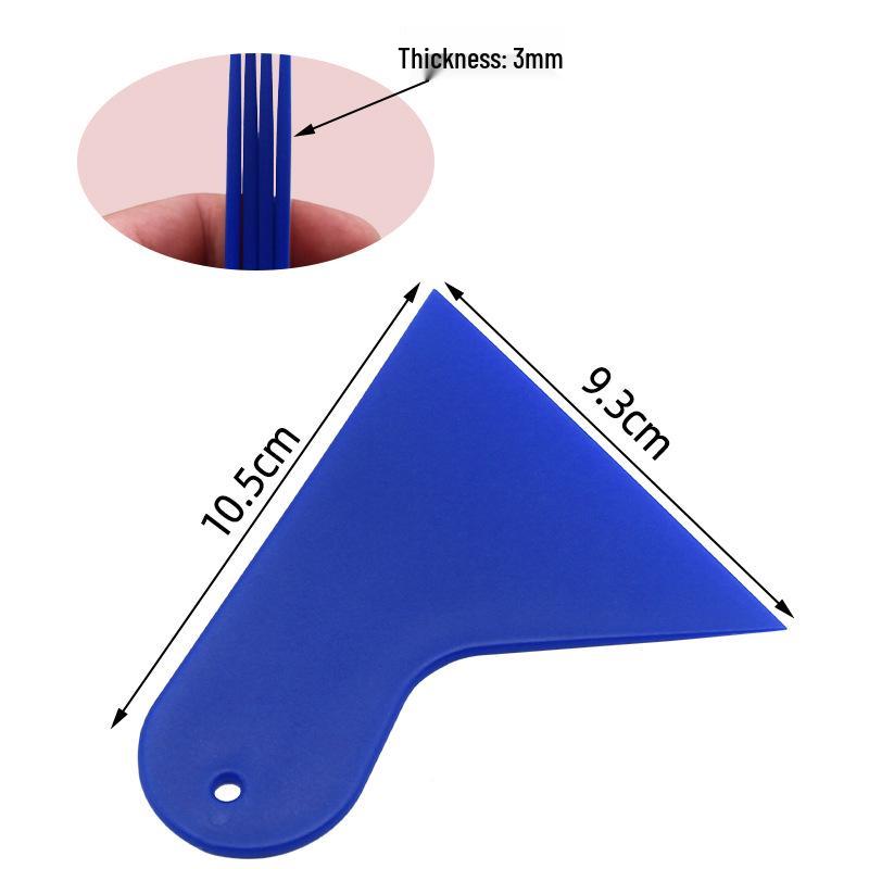 Triangular Multi-Functional Plastic Car Scraper for Film & Wash
