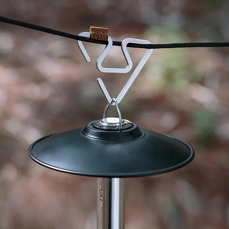 Outdoor Camping Multifunctional Integrated Hook Metal Tent Light Rack Double Headed Hanging Rack Two-Way Loop Hanging Hook