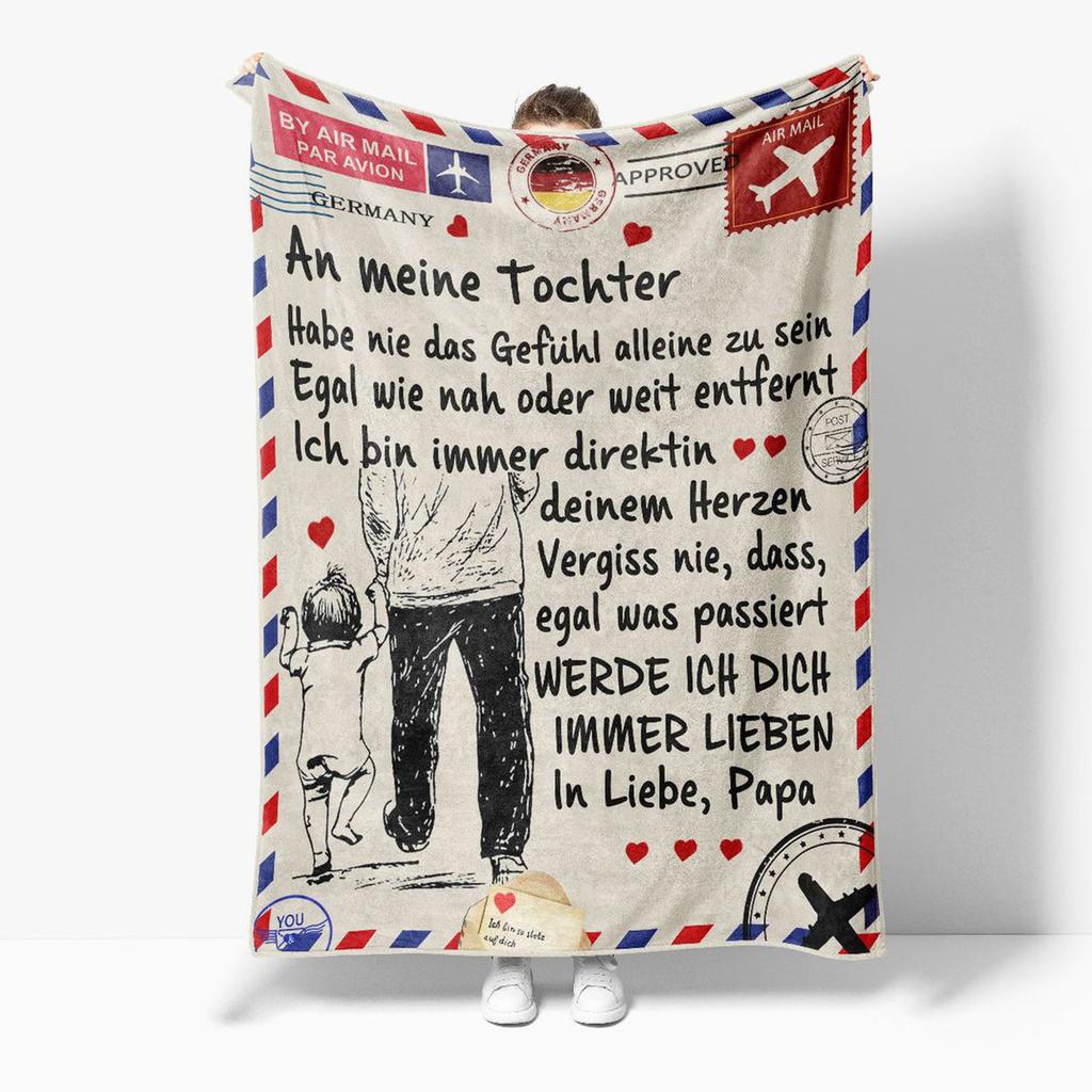 Letter Gifts Digitalprinted Polyester Bedroom Velvet Flannel Soft Sofa Cover Blanket Fleece Soft Sofa Cover Blankets for Beds