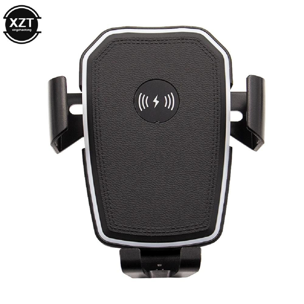 

Автомобильный держатель для беспроводного зарядного устройства для iPhone XS Max X 8 10 Вт, быстрое беспроводное автомобильное зарядное устройство для Samsung S10 Xiaomi Mi 9 чёрный