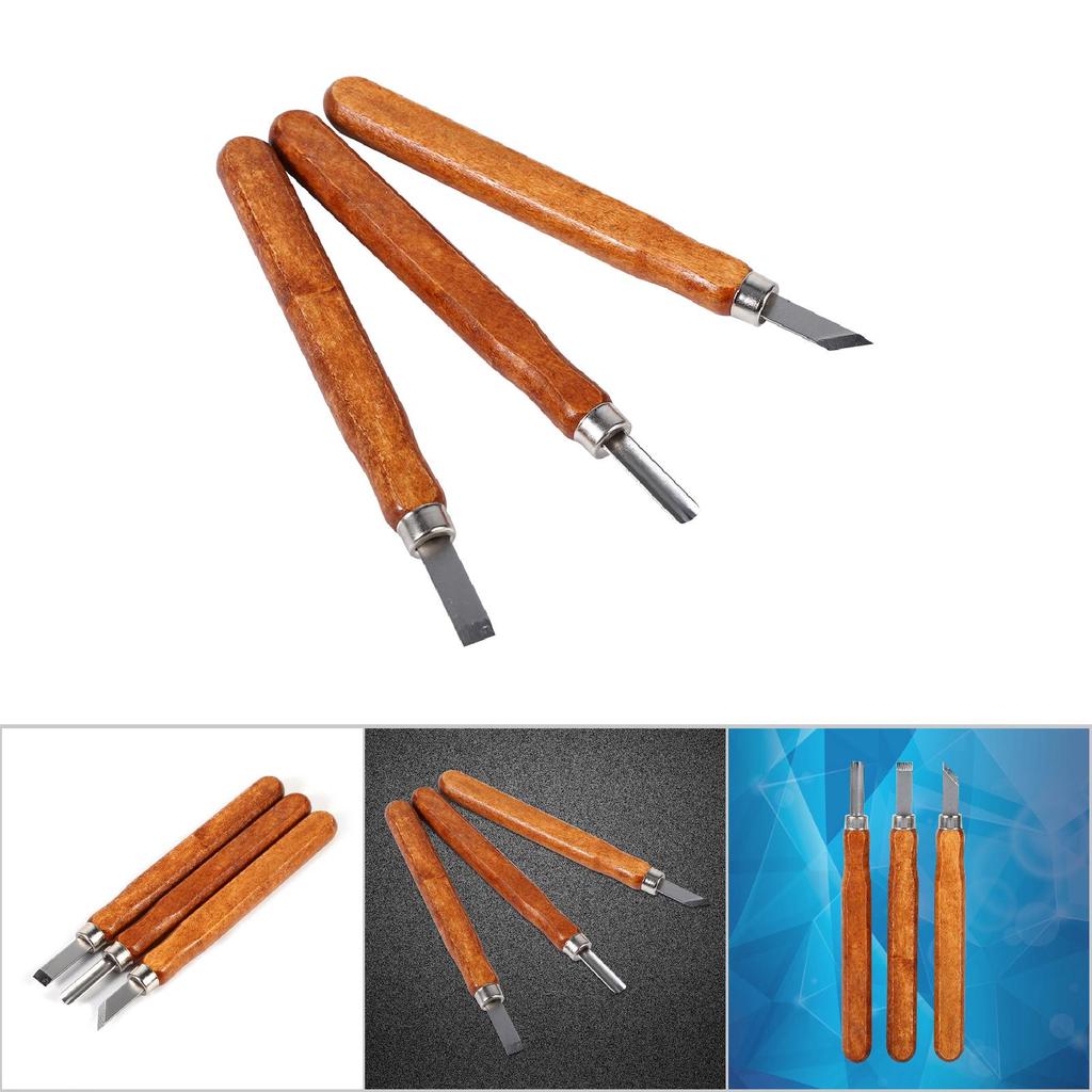 3 6 9Pcs Wood Carving Tools Set Knife Mini Chisel Steel With Hand Handle for DIY Craft Kit