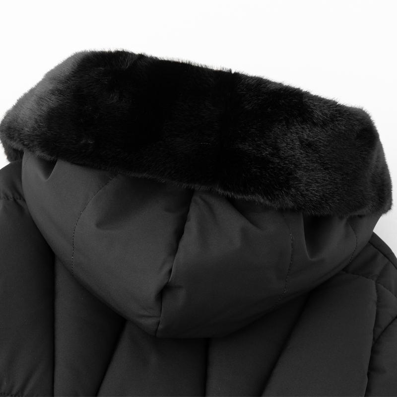 Fashion Woman Parkas Winter Long Coats Hooded Thick Warm Overcoat Women's Jackets With Belt