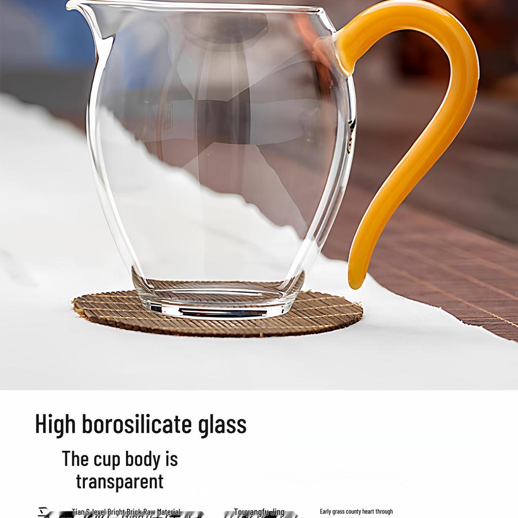 Qingyan Heat-Resistant High Borosilicate Glass Tea Set Cup