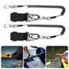1pc/2pcs Tie Belt Wrap Straps Fishing Casting Rods Holder Belt Metal Buckles Straps Fishing Poles Tether with Lanyard