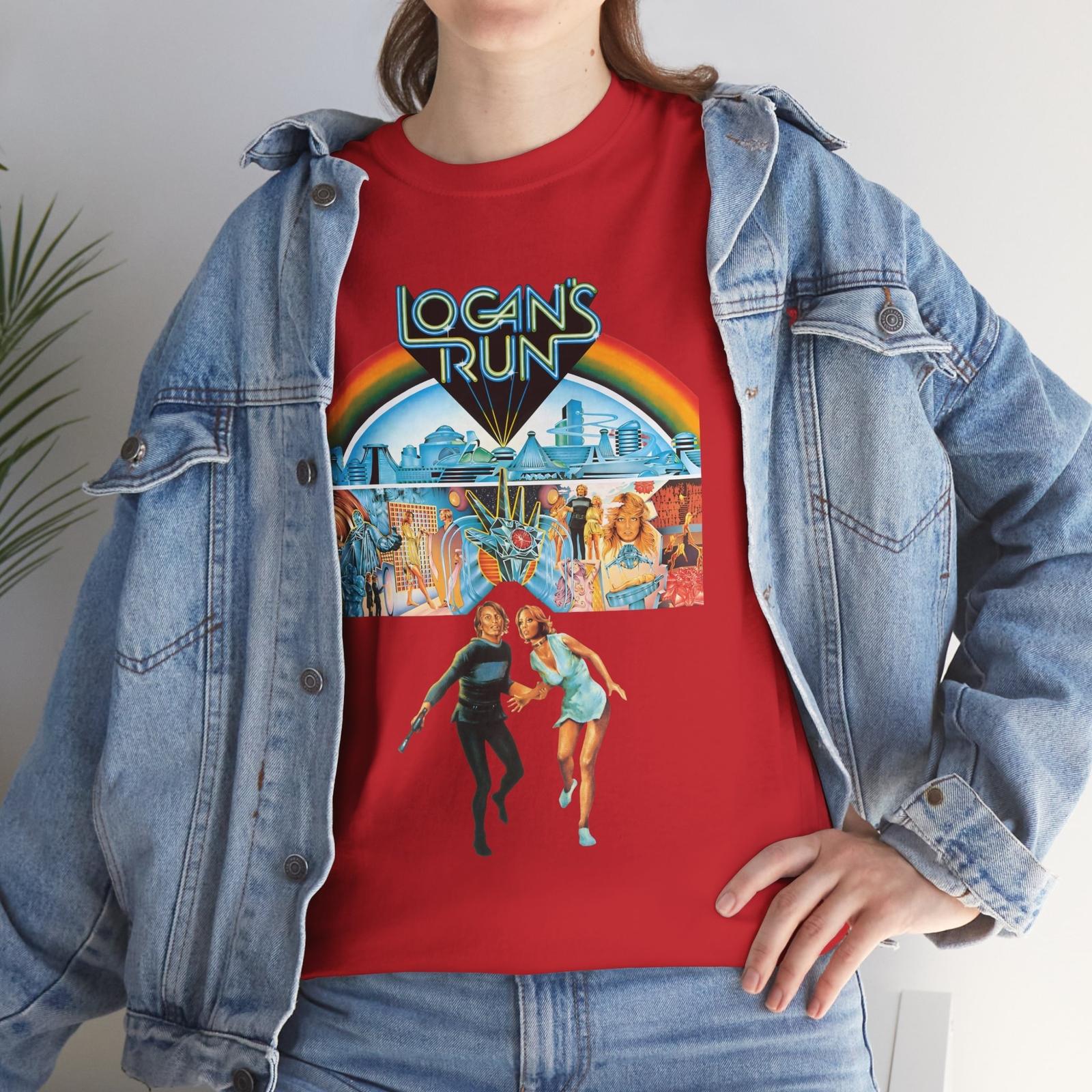 Logan s Run (1976) T-Shirt Mens Womens Tees Top Fantasy Dystopian Sci-Fi Michael York M