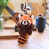 Non-Toxic Cute Cartoon Red Panda Plush Toy Pendant Little Raccoon Doll Keychain Doll Playground Doll
