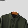 INCERUN Men Spring Long Sleeve Buttons Up Layers Irregular Shirts Cloak Tops