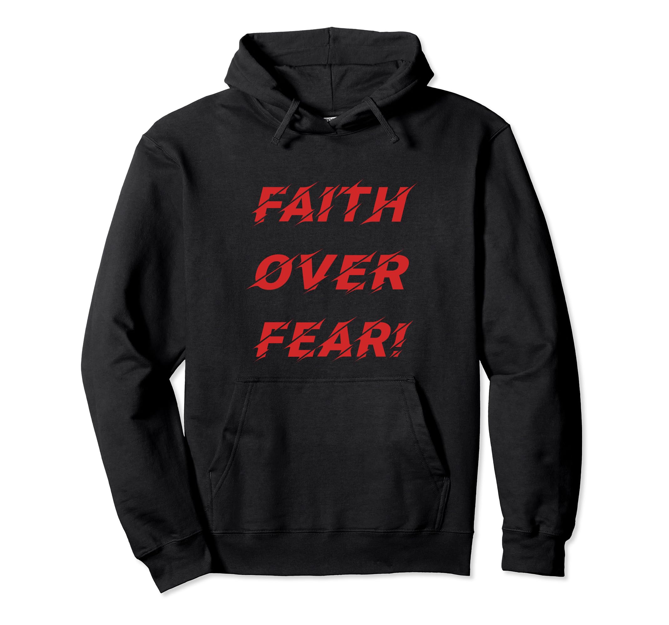 

Faith Over Fear Spiritual Religious Christian Hoodie