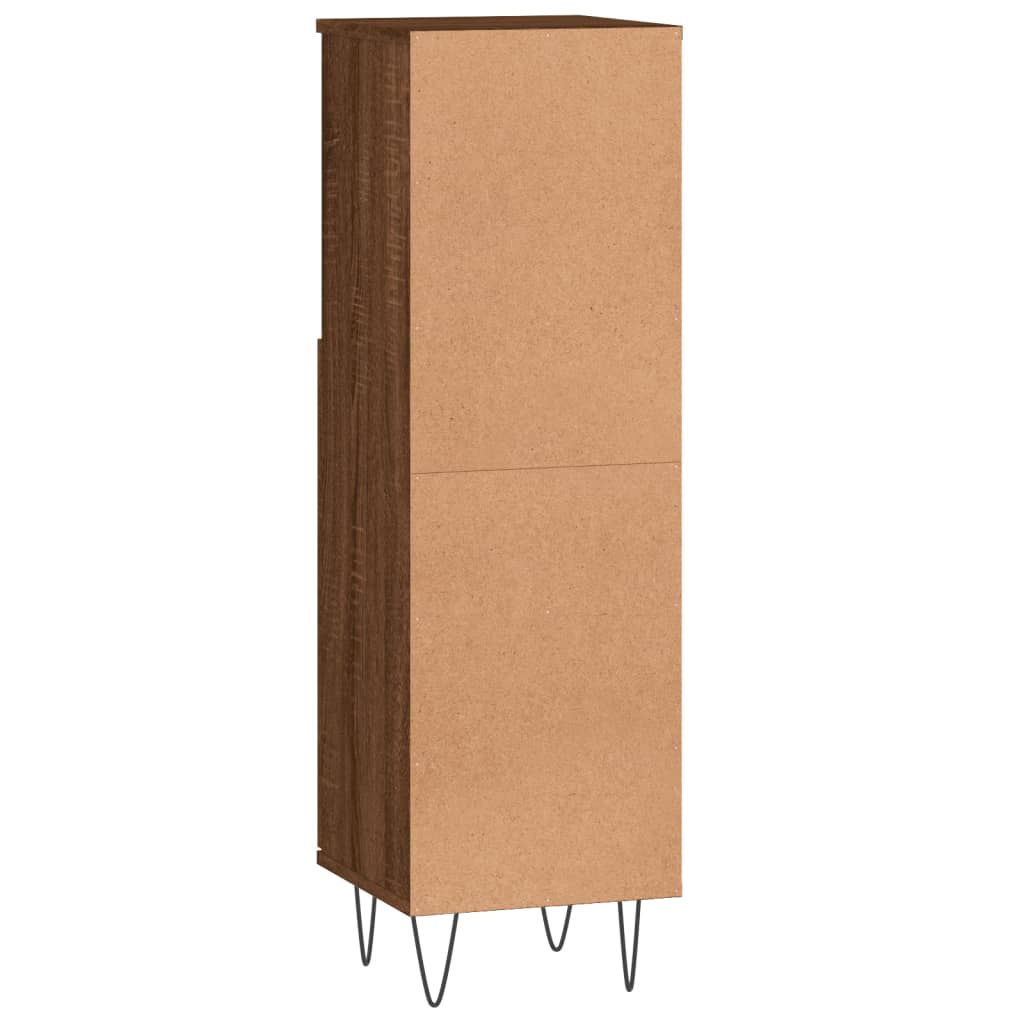 Vidaxl Bathroom Cabinet, Brown Oak, 30X30X100 Cm