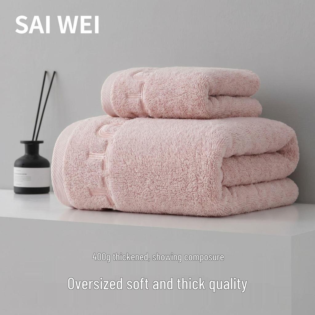 Serviette de bain premium 100% coton: Épais, Doux, Absorbant, Antibactérien, Brodé pour Usage Domestique et Hôtelier