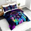 3PC Galaxy Dreamcatcher Bedding Set Bohemian Duvet Cover with 2 Pillowcases for Dreamy Bedroom Or Guest Room Decor