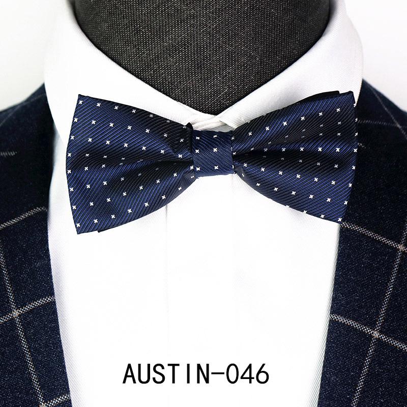 Men's Jacquard Bow Tie & Boutonniere Set for Weddings