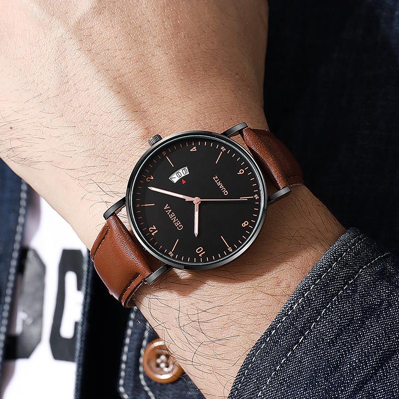Luxus Quarz-Armbanduhren für Herren Leuchtend Wasserdicht Wochentagsanzeige Automatisches Datum Herrenuhr Business Sport Mode Uhr