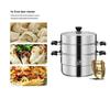 Balder BZ-301 Luxury 3-Layer Stainless Steel Steamer
