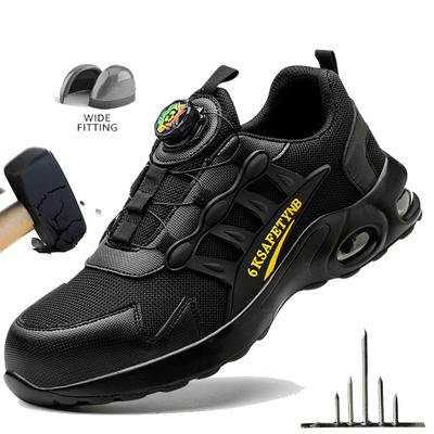 Work Sneakers Steel Toe Shoes Slip-Resistant Shoes Men Safety Shoes Puncture-Proof Work Shoes Fashion Indestructible Shoes