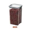 Transparent Airtight Food Grade Storage Jar: Moisture-Proof, Square/Rectangular Kitchen Container for Grains and Chinese Medicine