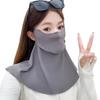 Breathable Summer Ice Silk Face Mask Fishing Face Shield Neckline Face Cover  Driving