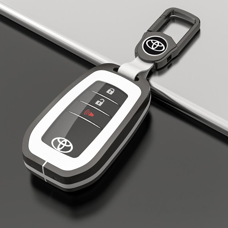 Zinklegierung TPU Auto Fernbedienung Schlüsselhülle Case Zubehör Für Toyota RAV4 Highland Coralla Hilux Fortuner Land Cruiser Camry Crown