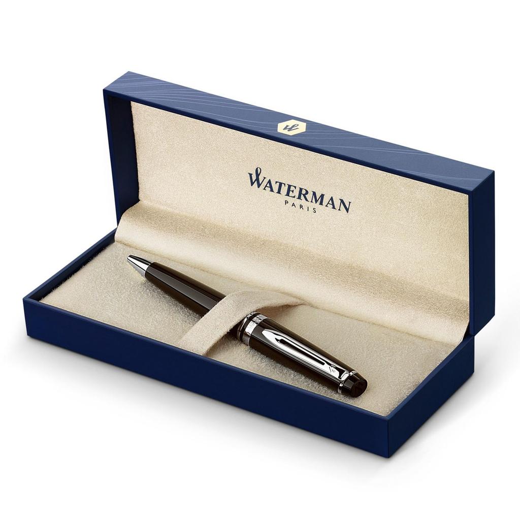 WATERMAN Karen Black Sea ST Ballpoint Medium Gift S0293950 Pen, Nib, Oil-Based, Boxed,