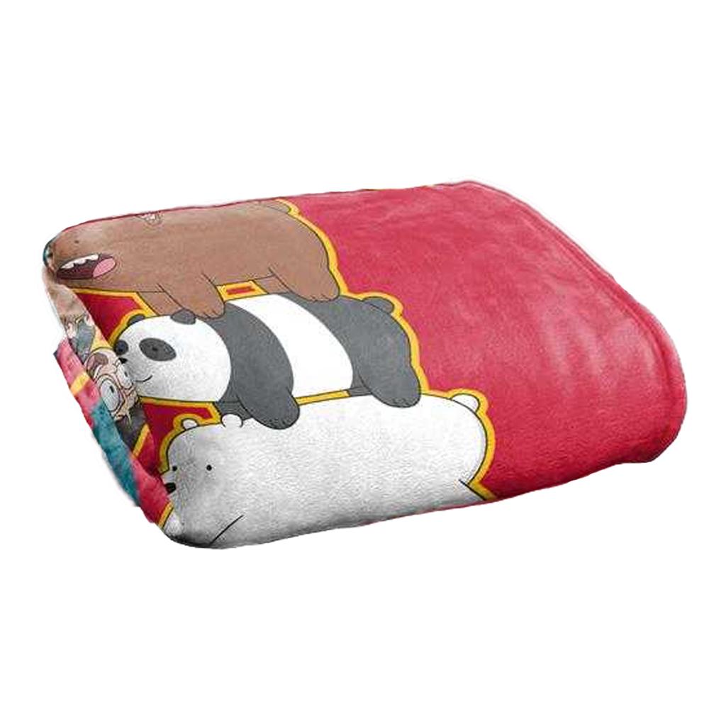 We Bare Bears Goals Silky Stack Supersoft Blanket