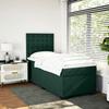 Maison Exclusive - Sommier à lattes de lit et matelas Vert foncé 80x200 cm Velours