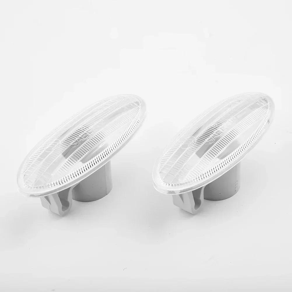 2pcs Side Turn Signal Lights Side Turn Signal Light Cover Fender Marker Fits For Nissan Cube Juke Note