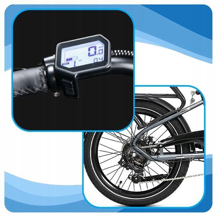 JOBOBIKE Ace - Bicicletă electrică - Motor 250 W - Baterie 36 V 10 Ah - Bicicletă electrică pliabilă - Viteză maximă 25 km/h - Galben
