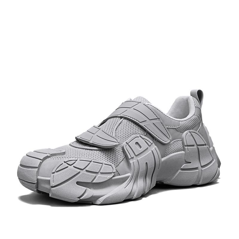 Men's shoes new summer breathable sports and leisure shoes men's outdoor mesh shoes platform-soled personalized mecha shoes trendy shoes