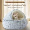 Cozy Semi-Enclosed Pet Bed for Cats and Dogs