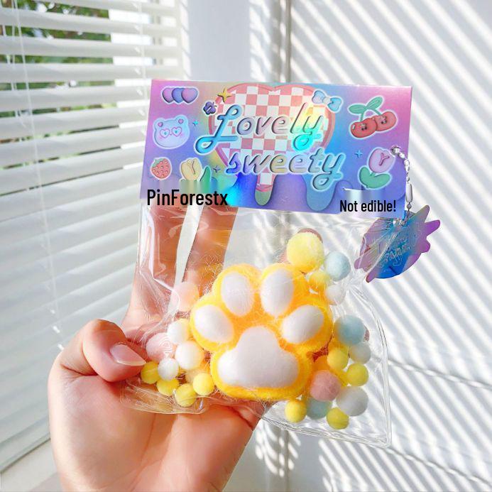 

Плюшевая игрушка-слайм в виде кошачьей лапы: Чувство отскока, Декомпрессия и Вентиляция