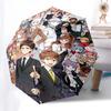 1 Stück Outdoor-Regenschirm mit Anime-Charakteren - Automatisches Öffnen/Schließen - Tragbares 3-fach faltbares Design - 8-Speichen-Eisenrahmen - Perfektes Geschenk für Fans, Reise