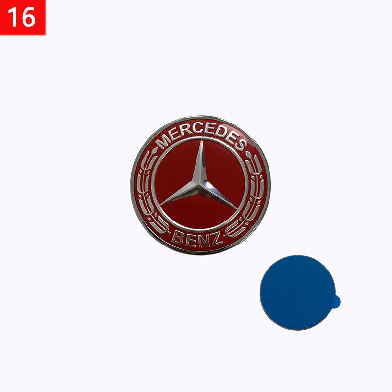 Logo Stella Piatta 57mm per Cofano per Mercedes Benz W204 W124 W201 W202 W212 W220 W205 Emblema Badge adesivi Accessori auto