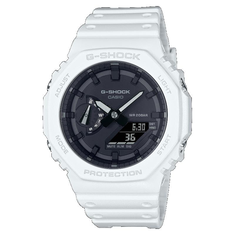 Casio G-SHOCK Men s Resin 200M Water Resistant Analog Shock Resistant Quartz Watch GA-2100-7A