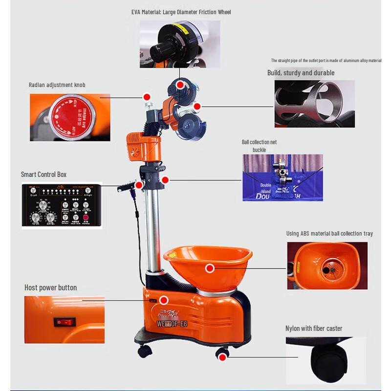 Double Fish DF-E6 Smart Table Tennis Serve Machine