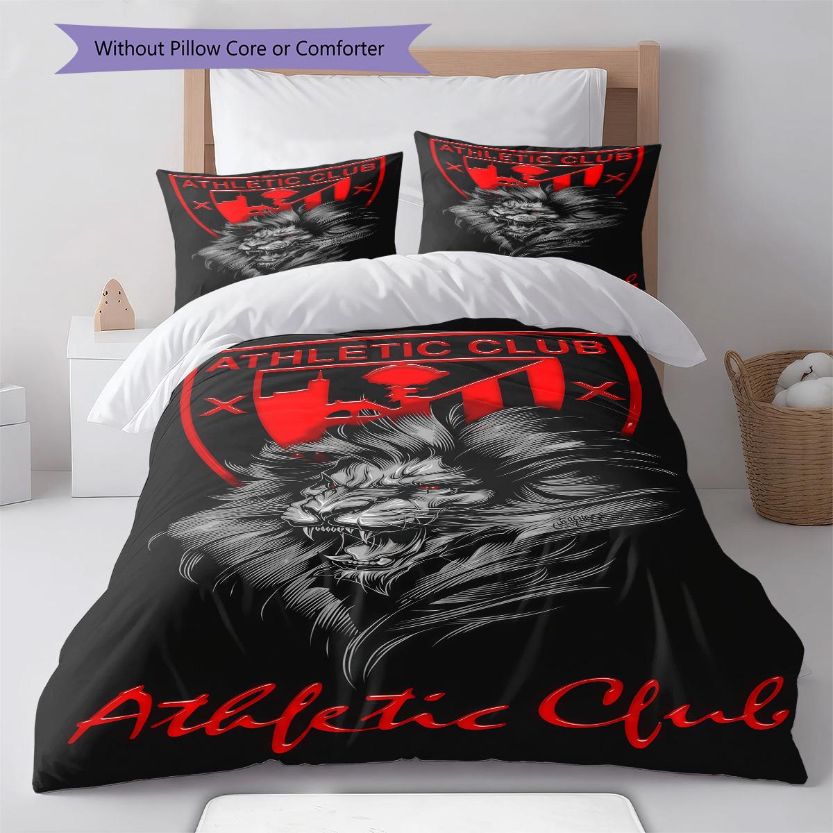 

Bilbao logo RugPattern Bedding Quilt Set Quilt Cover Pillowcase Home Decoration Birthday Gift (1 * duvet cover + 2 * pillowcase, without core) 135x200cm