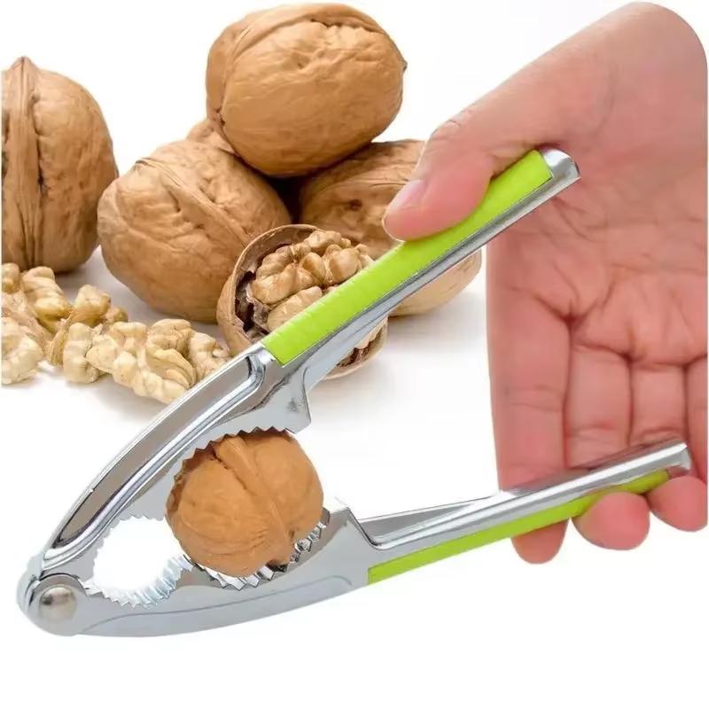 Stainless Steel Nut Cracker Quick Shell Opener Multi-Function Kitchen Tool for Almonds Walnut Hazelnut And Bolt ClampingFunction
