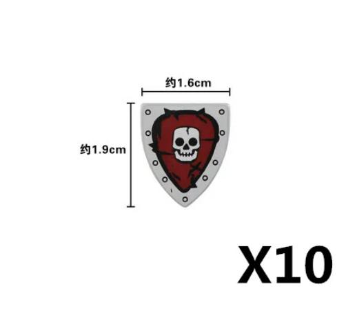 MOC Medieval Military Figures Weapons Building Blocks Knight Soldiers Shield Vest Armor Sword Ax Spear Bricks Toys Children