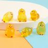 Glow-in-the-Dark Chick Mini Resin Luminous Chicken Ornament Statue Miniature Landscape Garden DIY Decoration